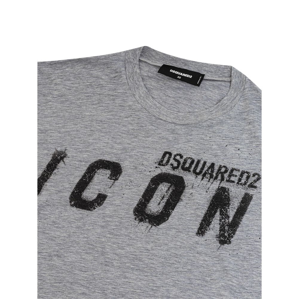 Camiseta elegante de algodón gris para hombres con estilo