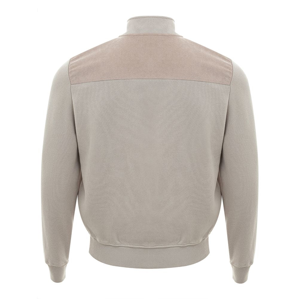 Cárdigan de algodón beige para hombre