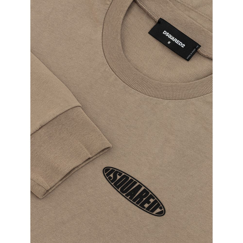 Beige Cotton T-Shirt