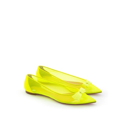 Elegancia plana de malla en amarillo brillante