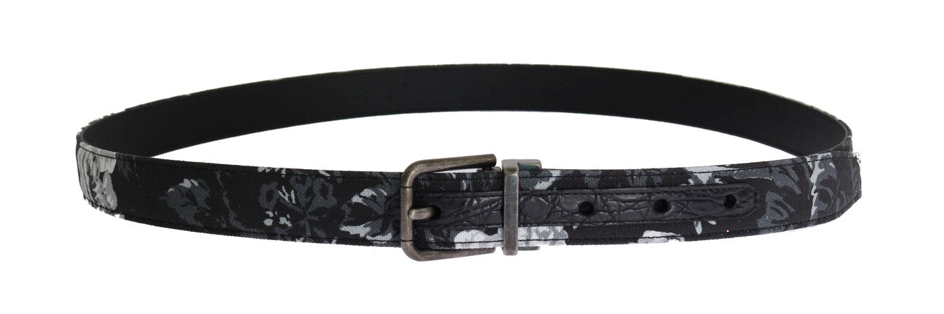 Elegant Floral Patterned Men's Luxury Belt