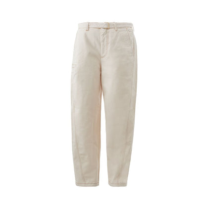 Pantalón chic de algodón beige