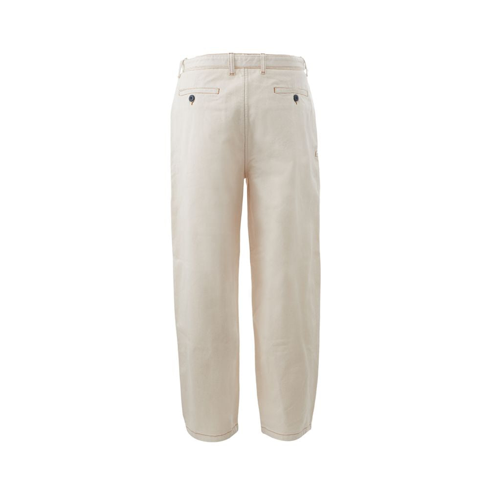 Pantalón chic de algodón beige