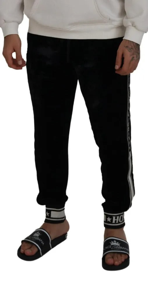 Pantalón de jogging de algodón negro