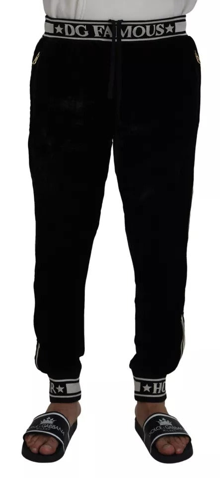 Pantalón de jogging de algodón negro