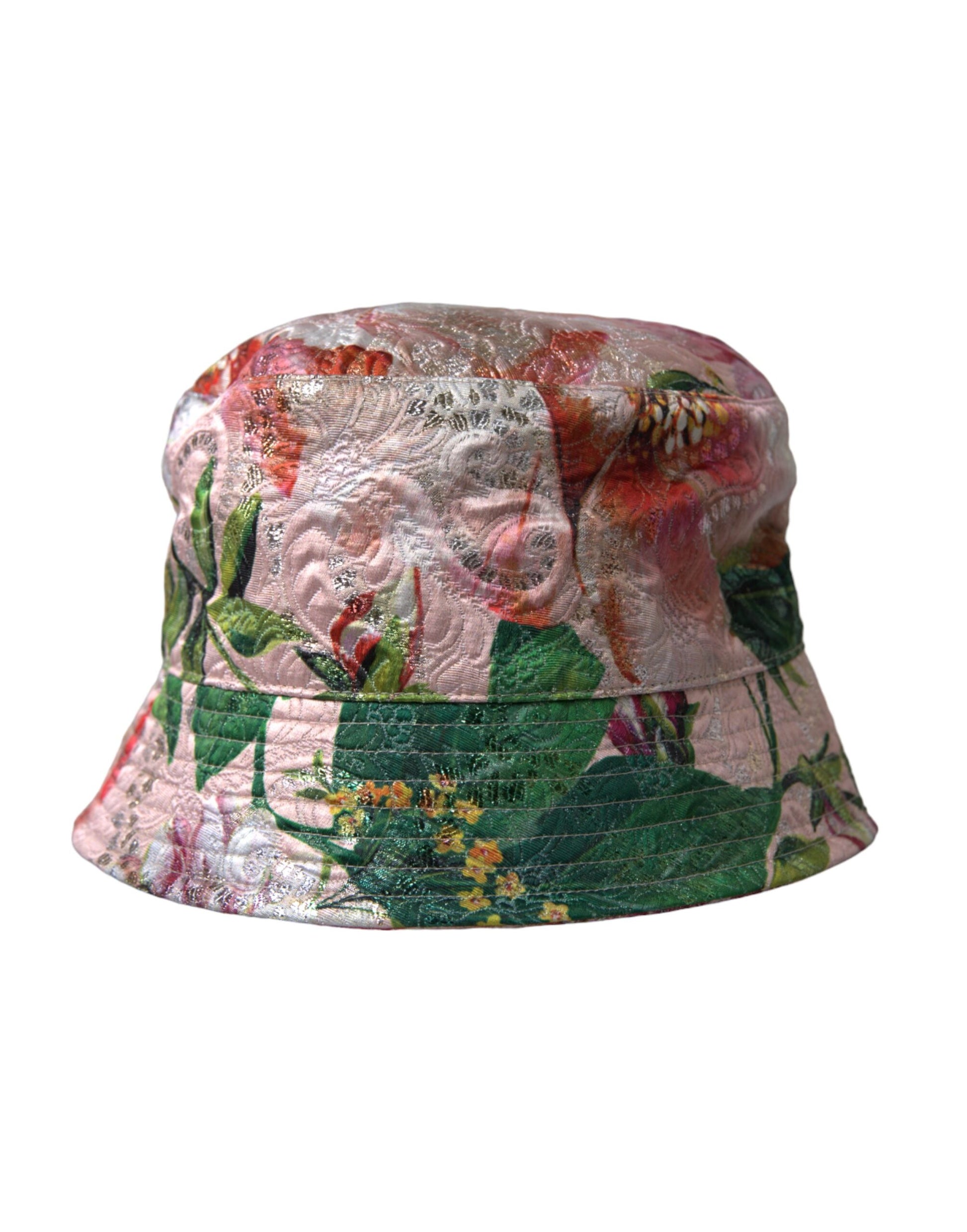 Sombrero de pescador con estampado floral multicolor de jacquard para hombre