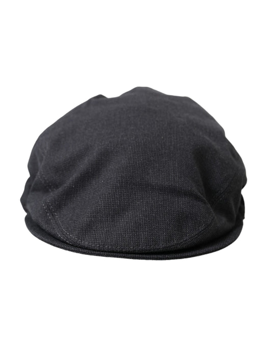 Gorra de vendedor de periódicos de tela de algodón gris para hombre