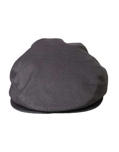 Gorra de vendedor de periódicos de tela de algodón gris para hombre