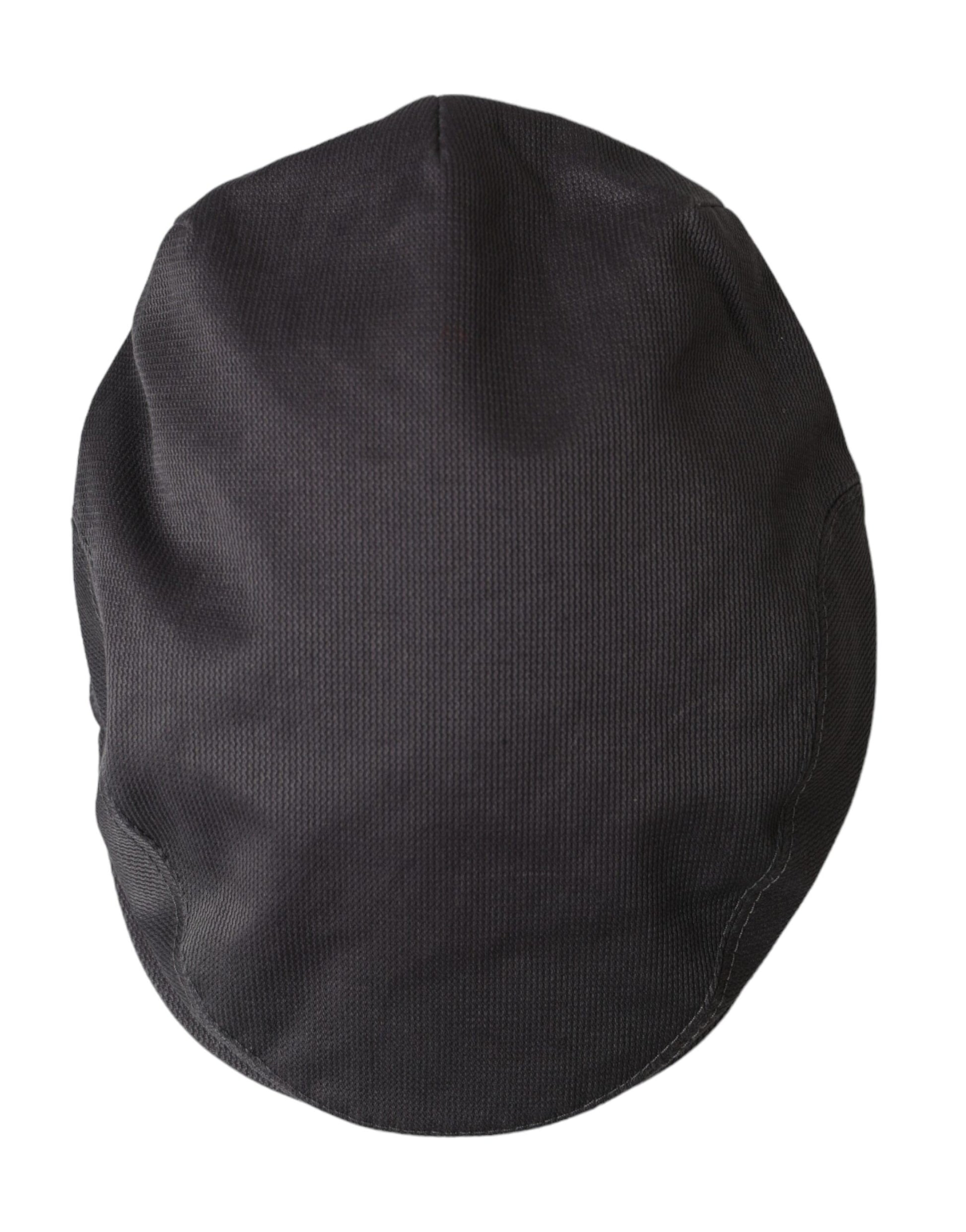 Gorra de vendedor de periódicos de tela de algodón gris para hombre