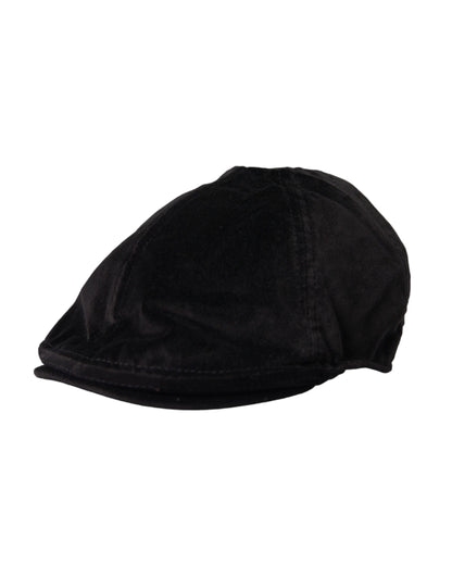 Gorra de vendedor de periódicos de algodón Black Crown para hombre