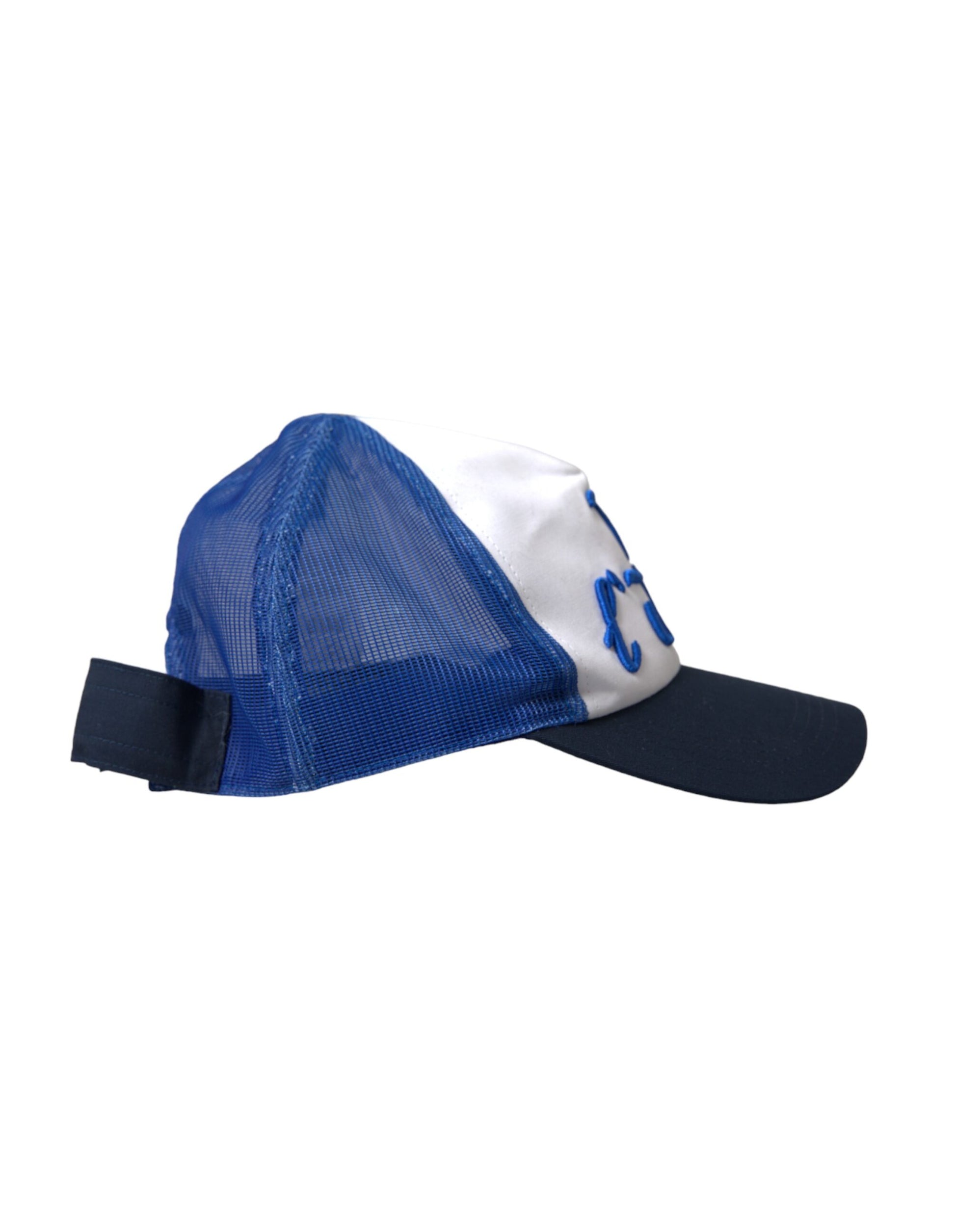 Azul Blanco Negro Italia Mesh Baseball Hat