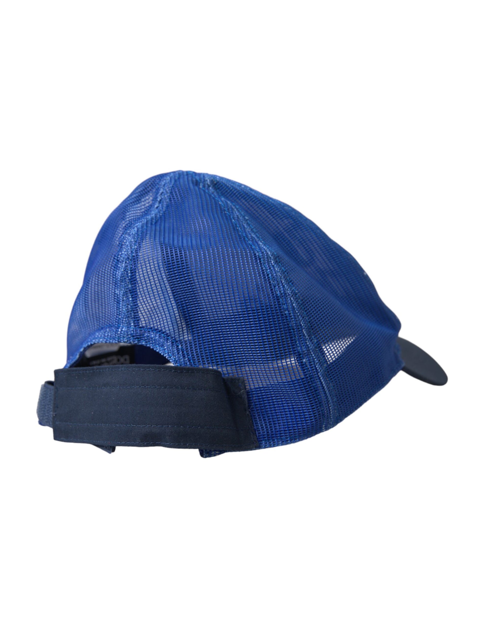 Azul Blanco Negro Italia Mesh Baseball Hat