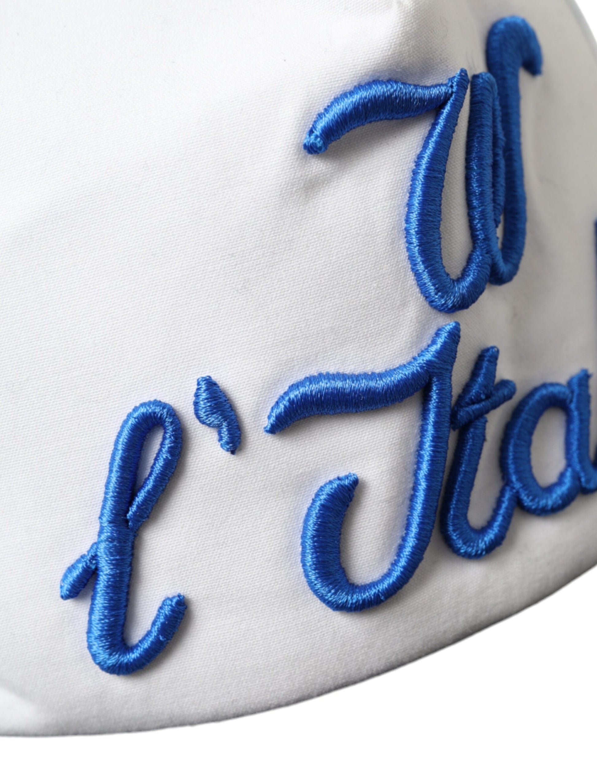 Azul Blanco Negro Italia Mesh Baseball Hat