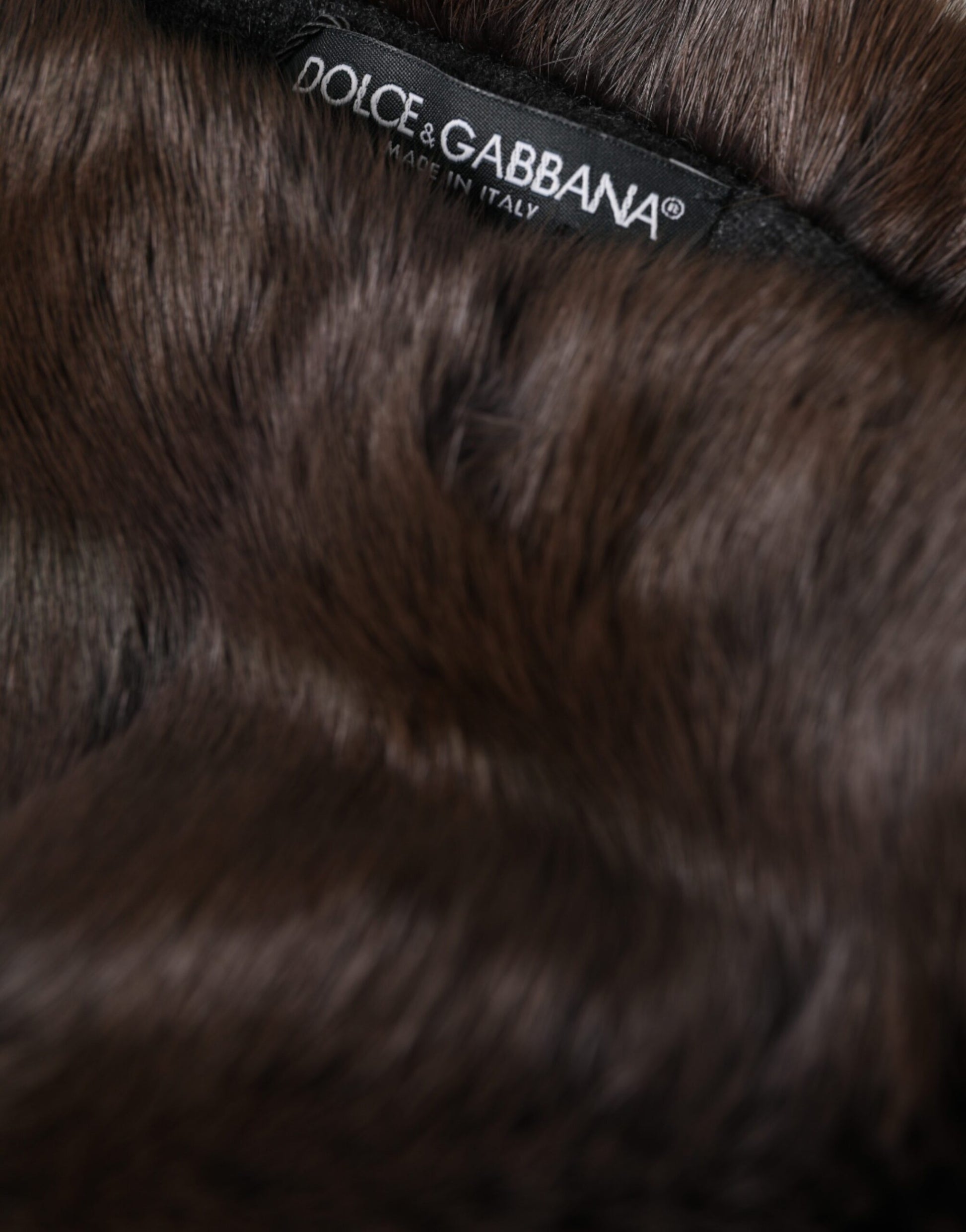 Gorro de cachemira marrón Weasel Fur Womens Beanie