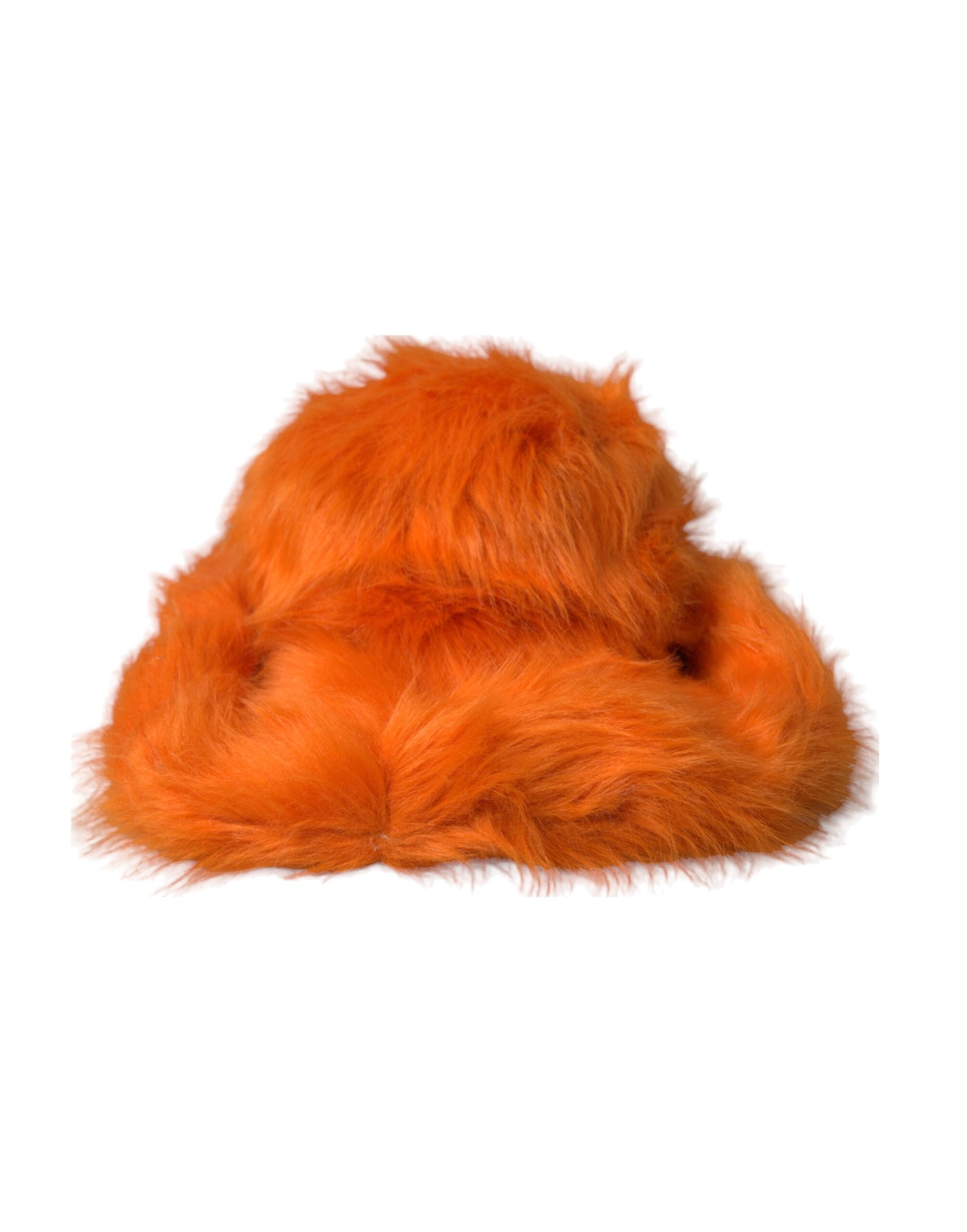 Sombrero Fedora de piel sintética de poliéster naranja