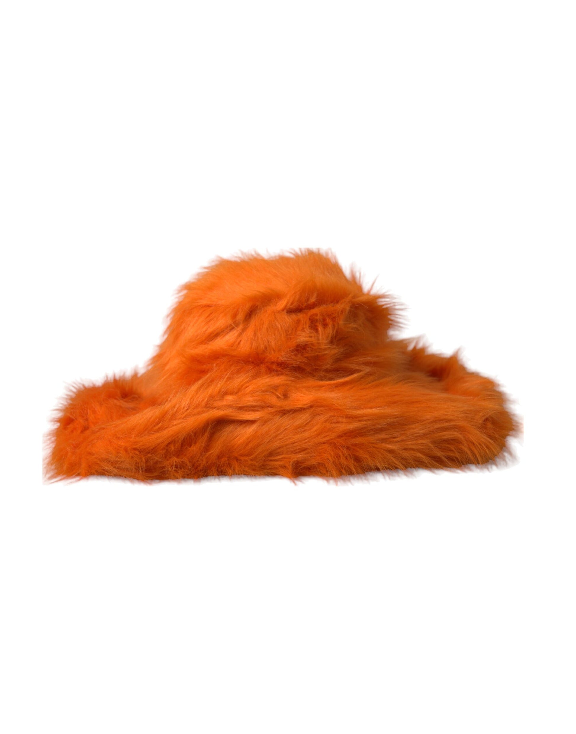 Sombrero Fedora de piel sintética de poliéster naranja