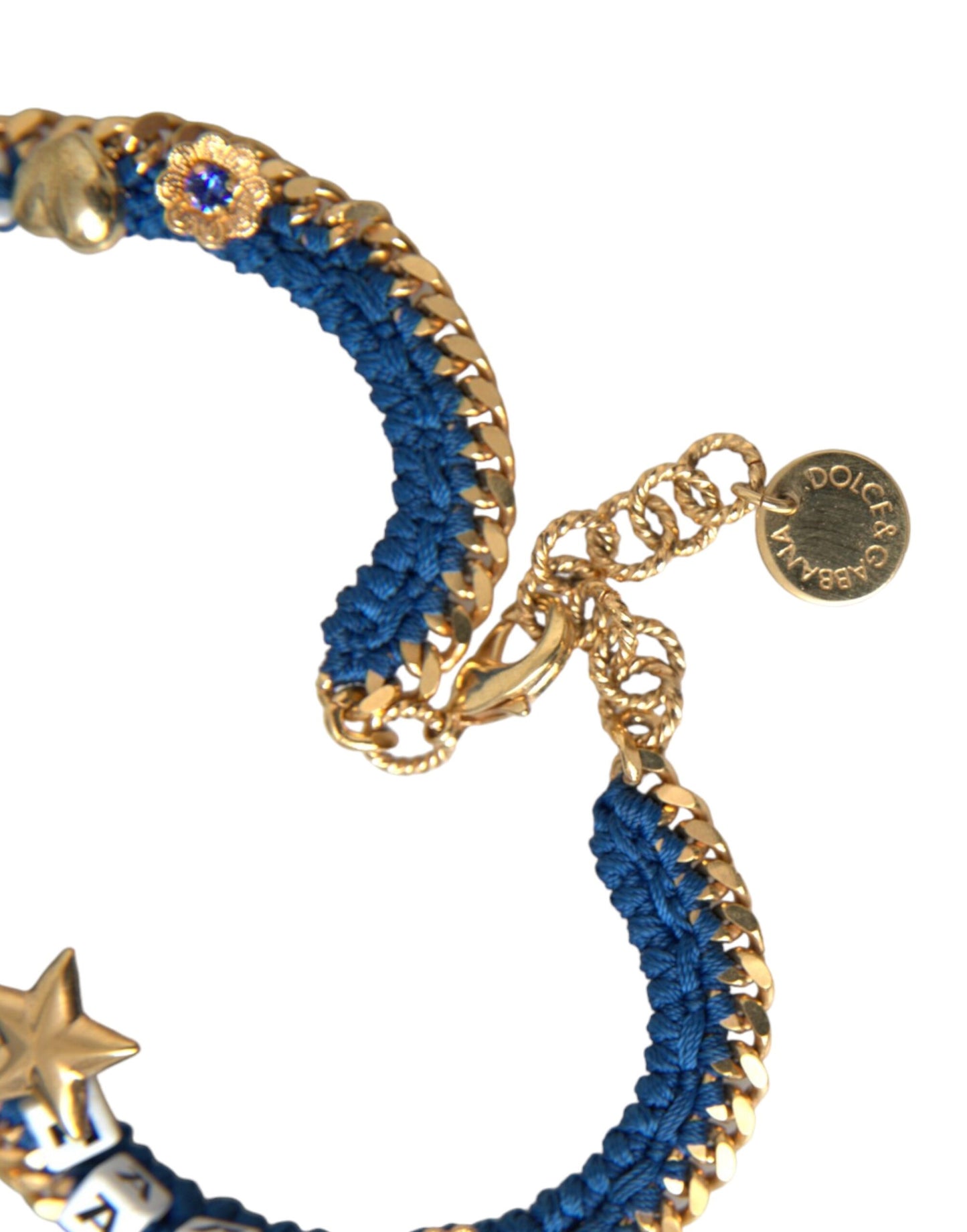 Pulsera Iam The Star con cadena de latón en tono dorado