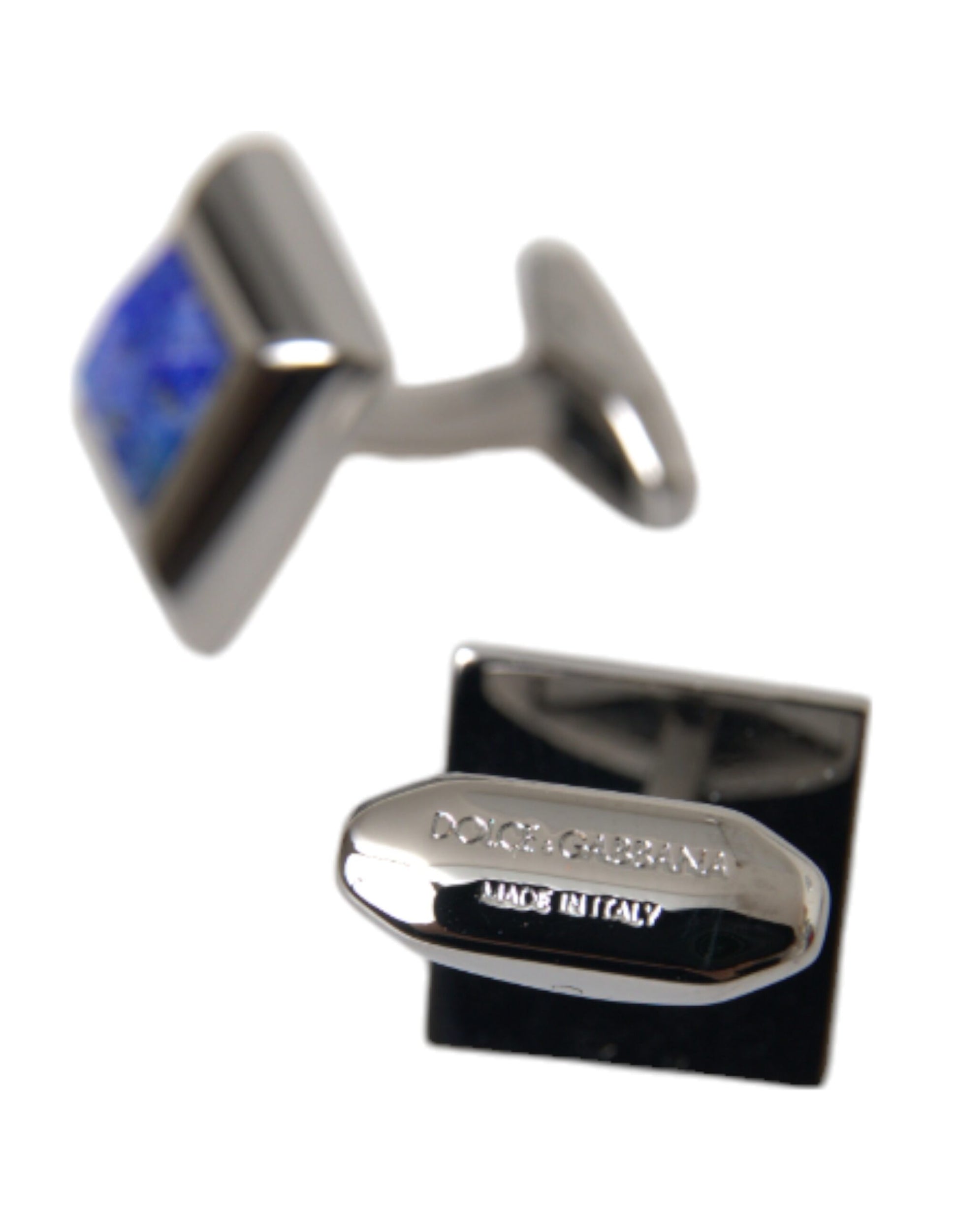 Silver Plated Brass Pin Crystal Cufflinks