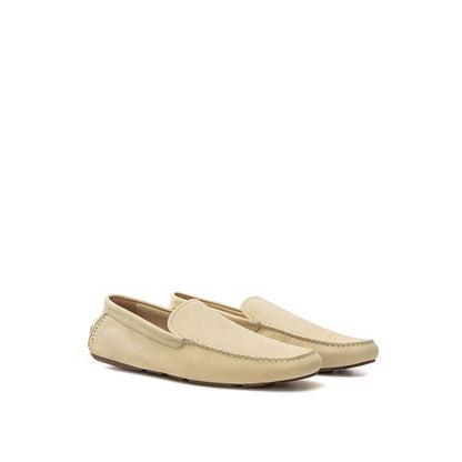 Beige Leather Loafer