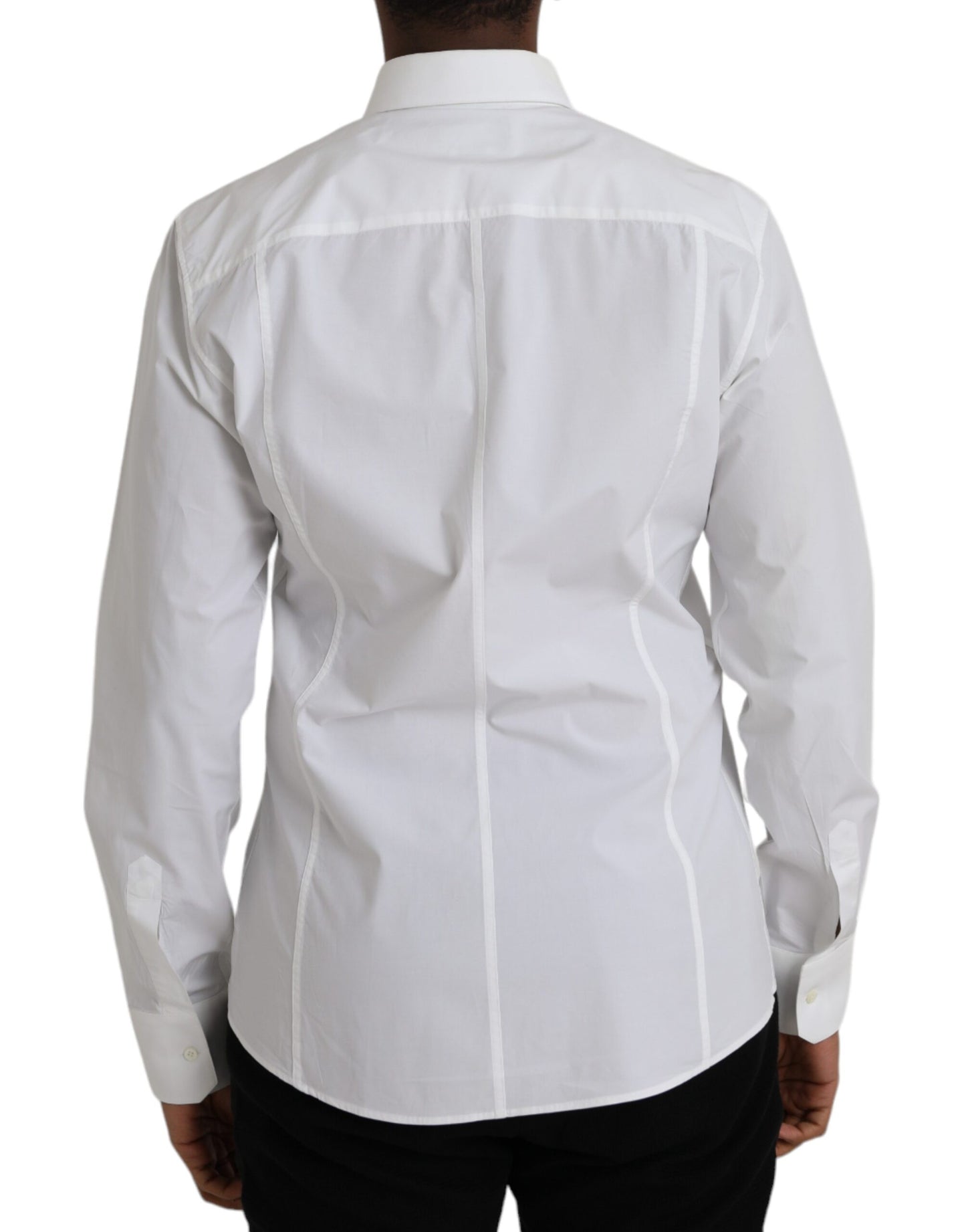 White Cotton Formal Dress Top SICILIA Shirt