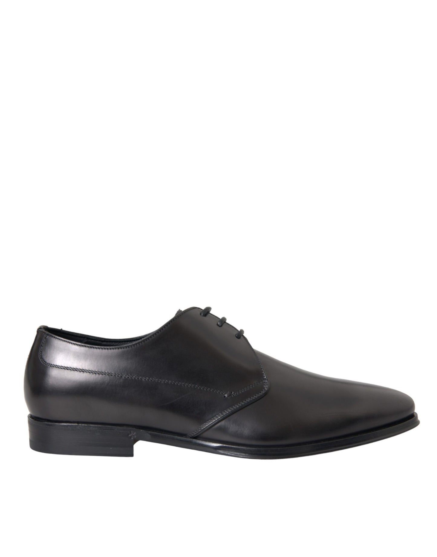 Zapatos formales Derby de cuero negro para hombre