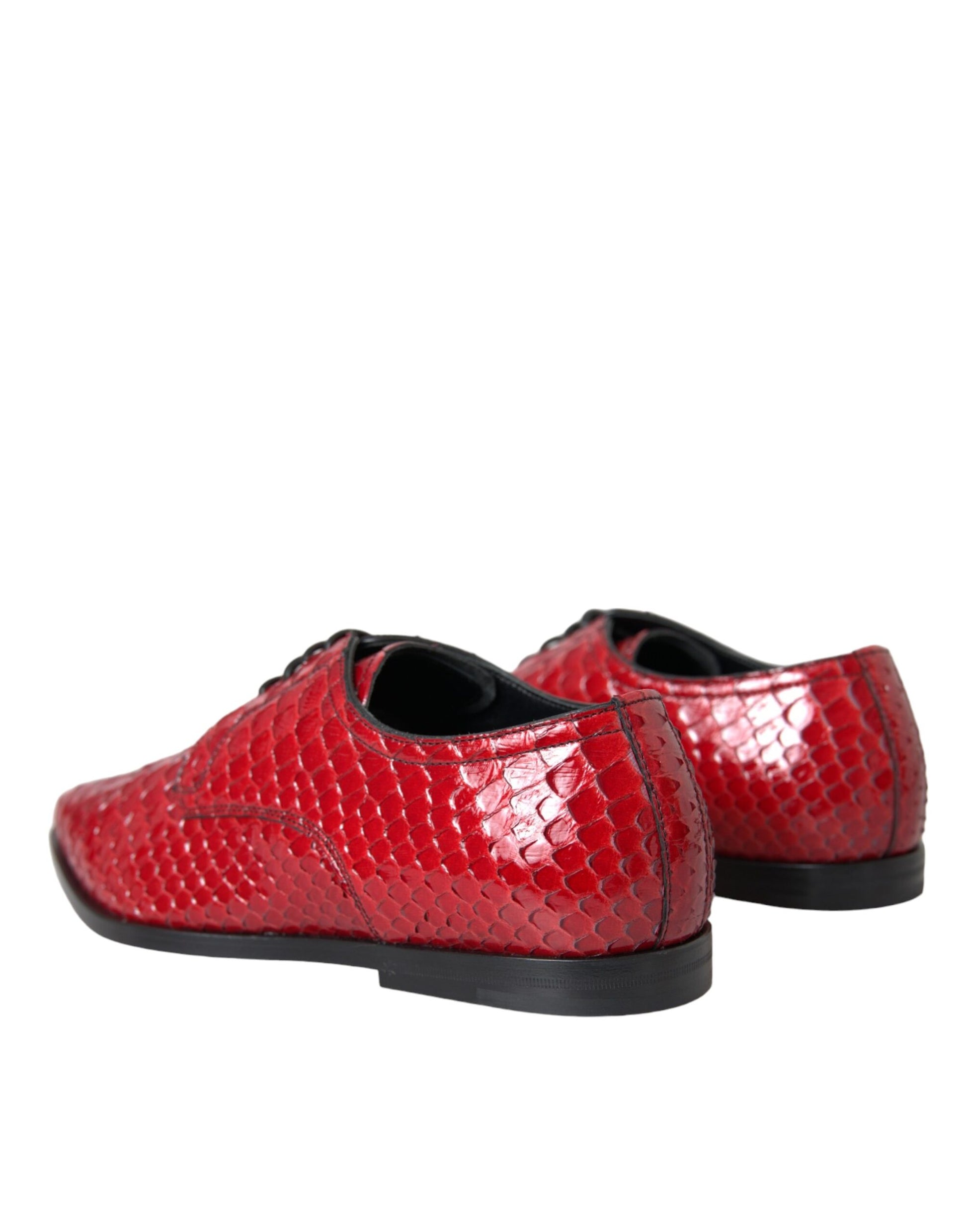 Zapatos formales Derby para hombre con textura roja y barniz