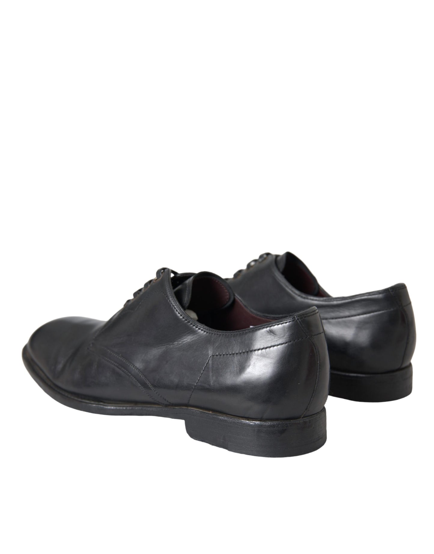 Zapatos formales Derby de cuero negro para hombre