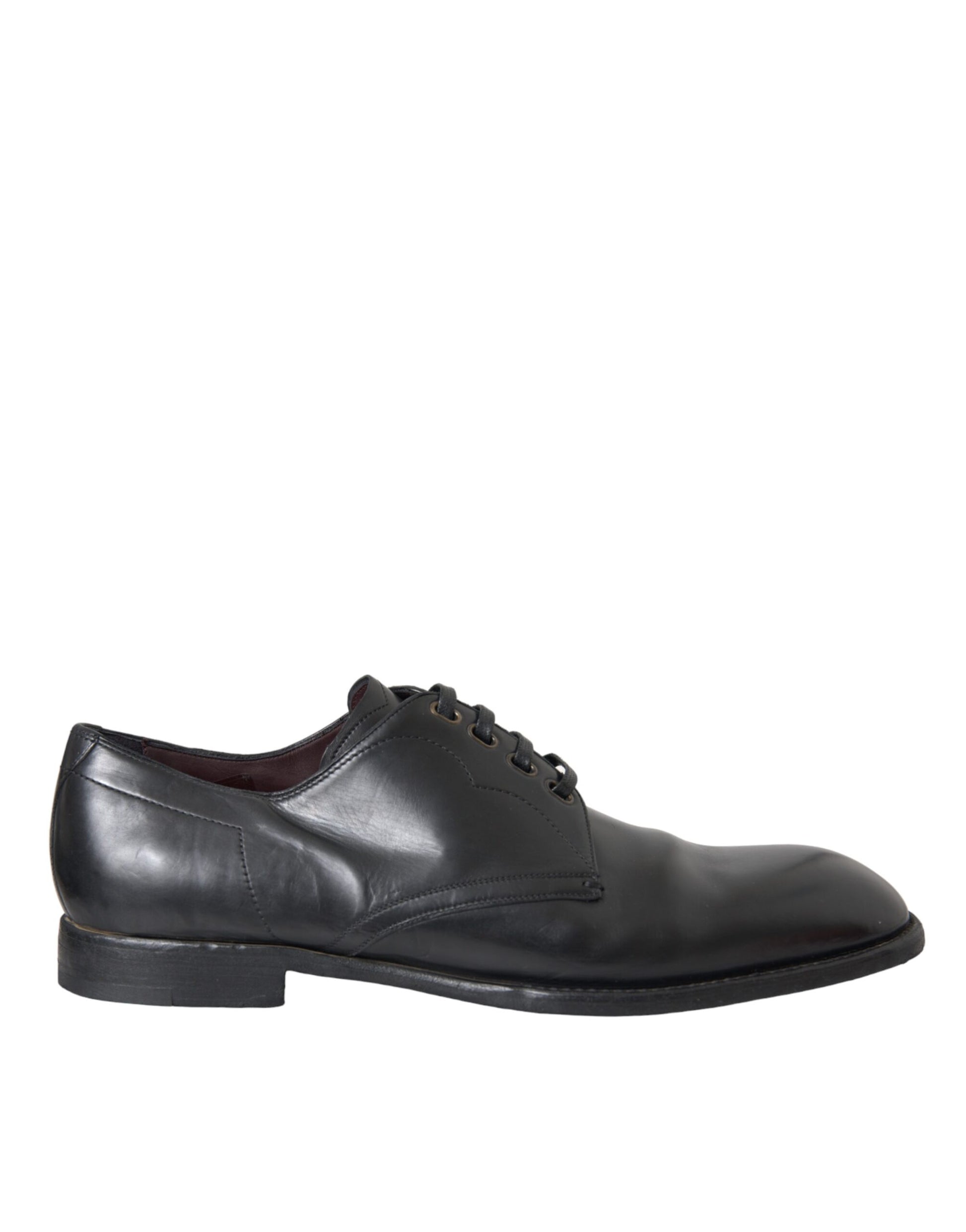 Zapatos formales Derby de cuero negro para hombre