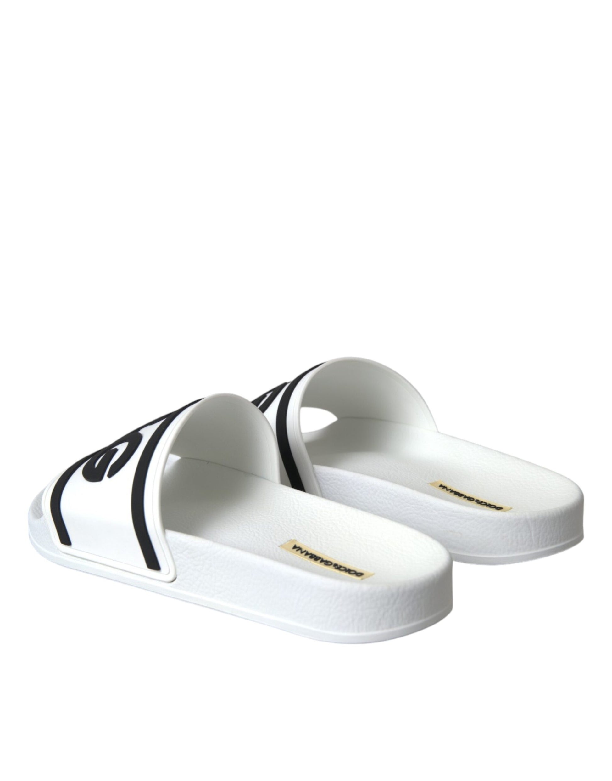 White Black Sandals Rubber Beachwear Shoes