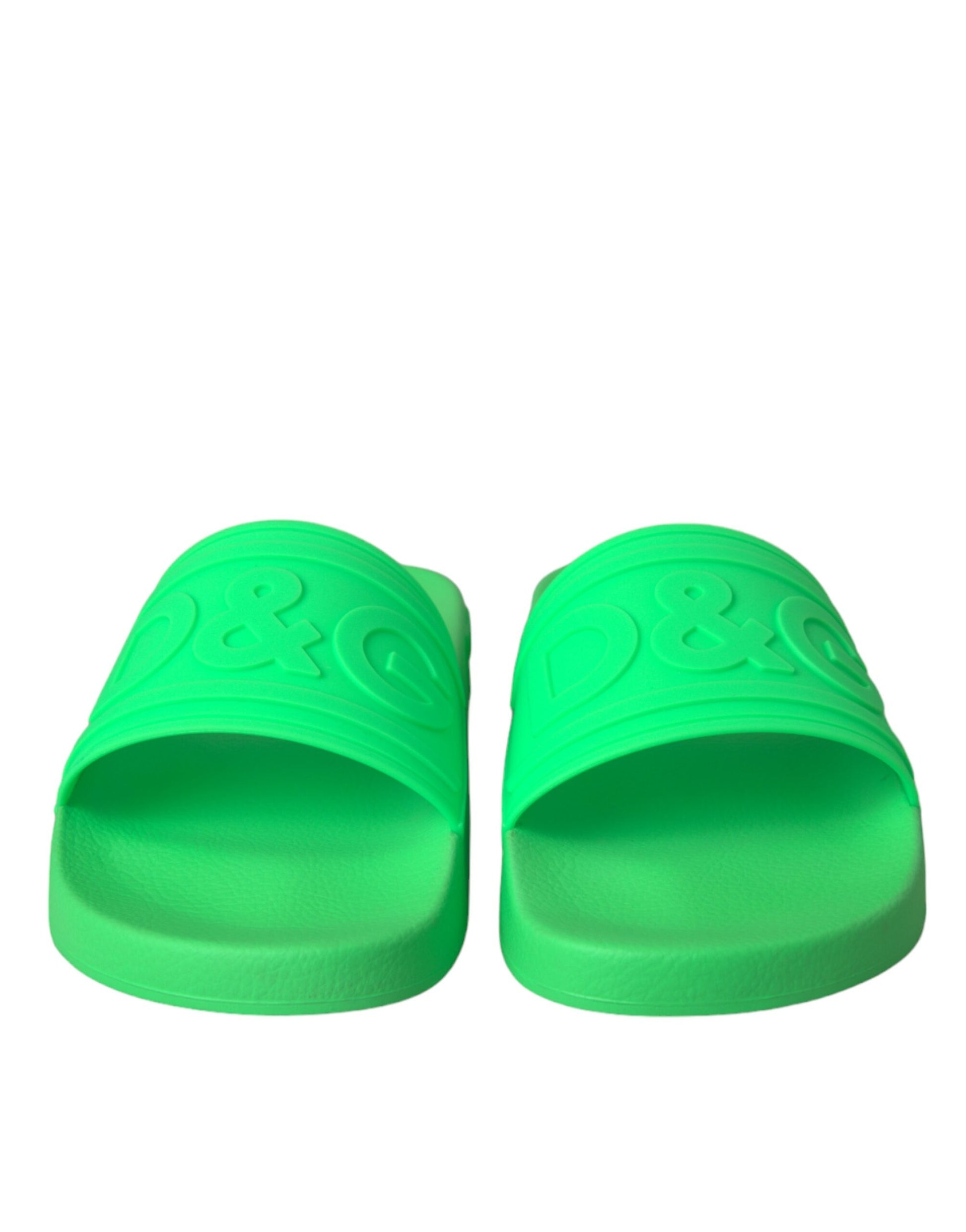 Sandalias de piel verde Calzado de playa
