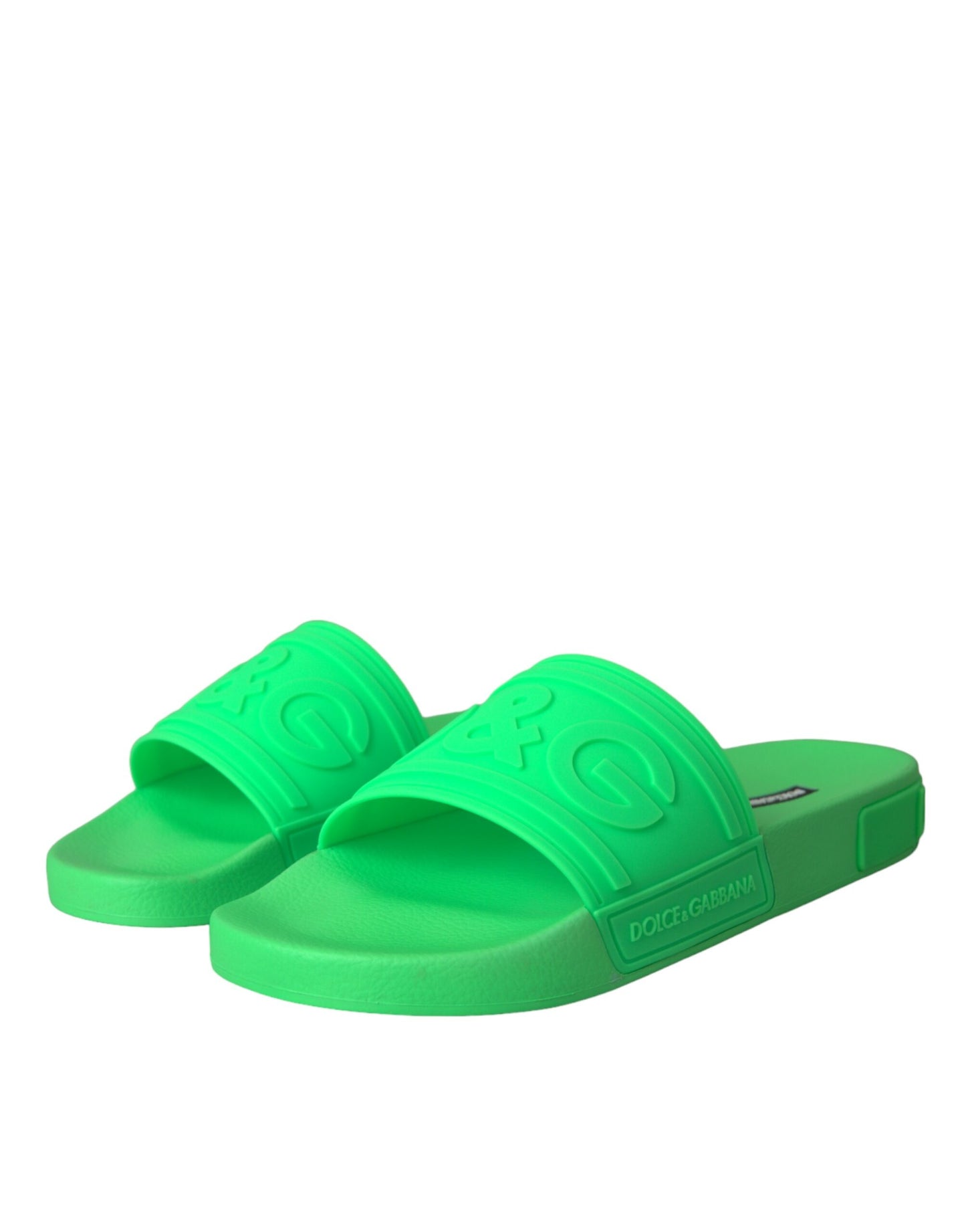 Sandalias de piel verde Calzado de playa