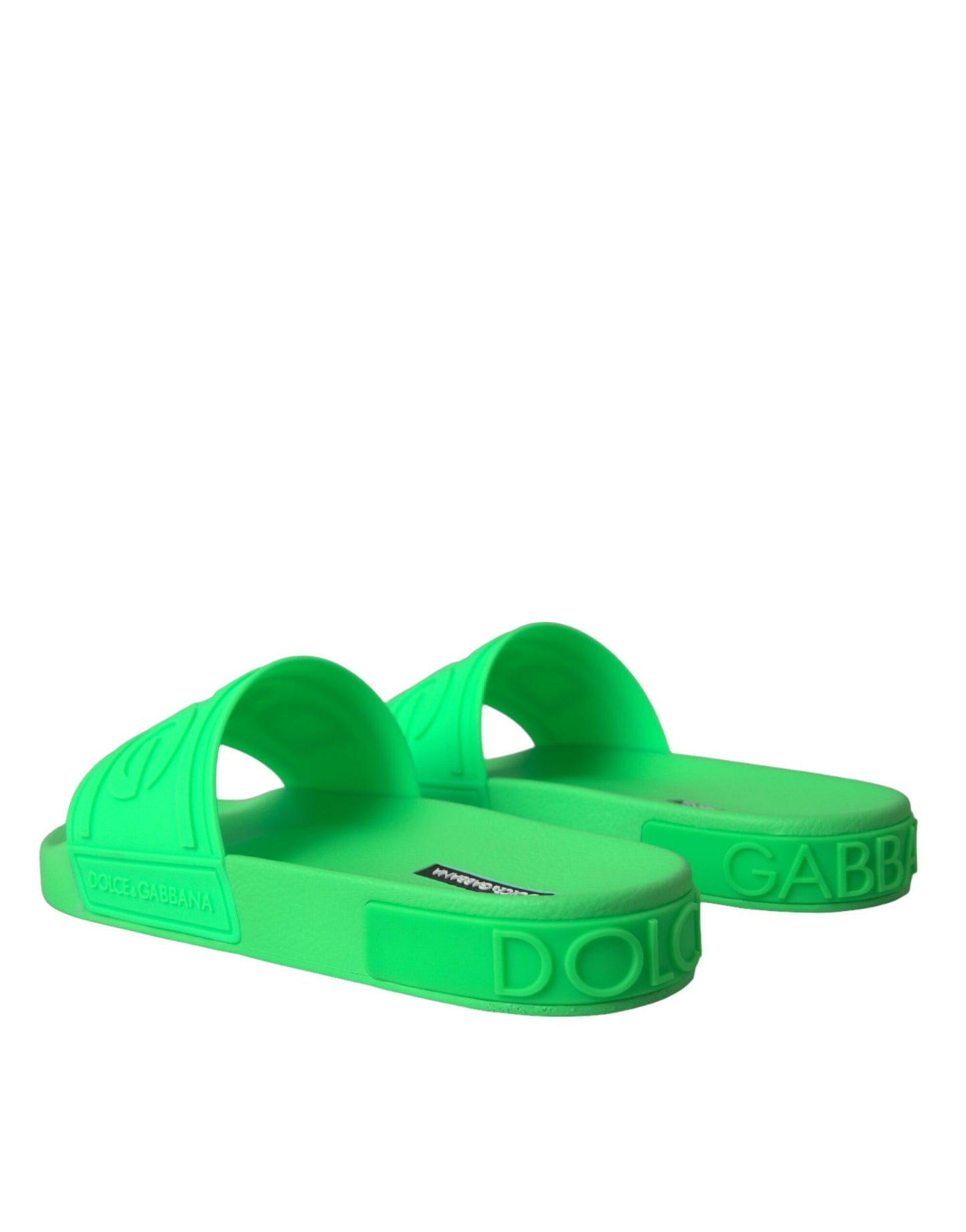 Sandalias de piel verde Calzado de playa