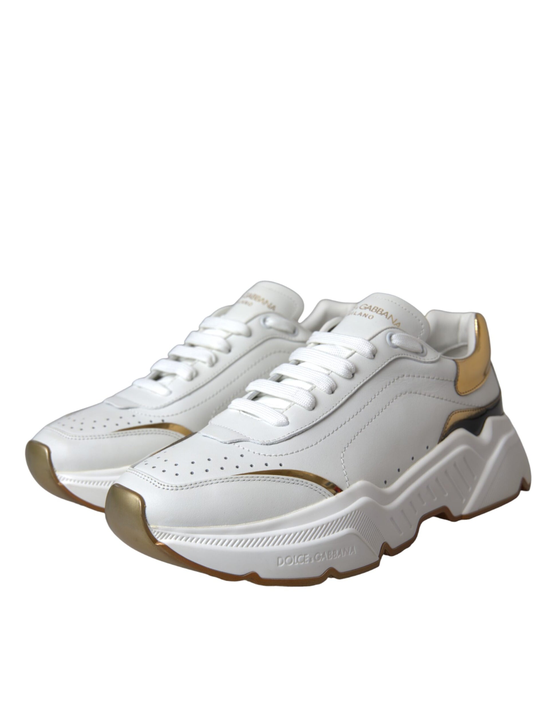 Zapatillas de piel Daymaster de oro blanco para hombre