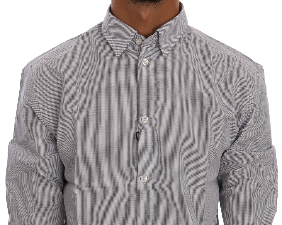 Camisa informal elegante de cuadros azules