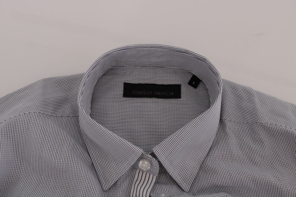 Camisa informal elegante de cuadros azules