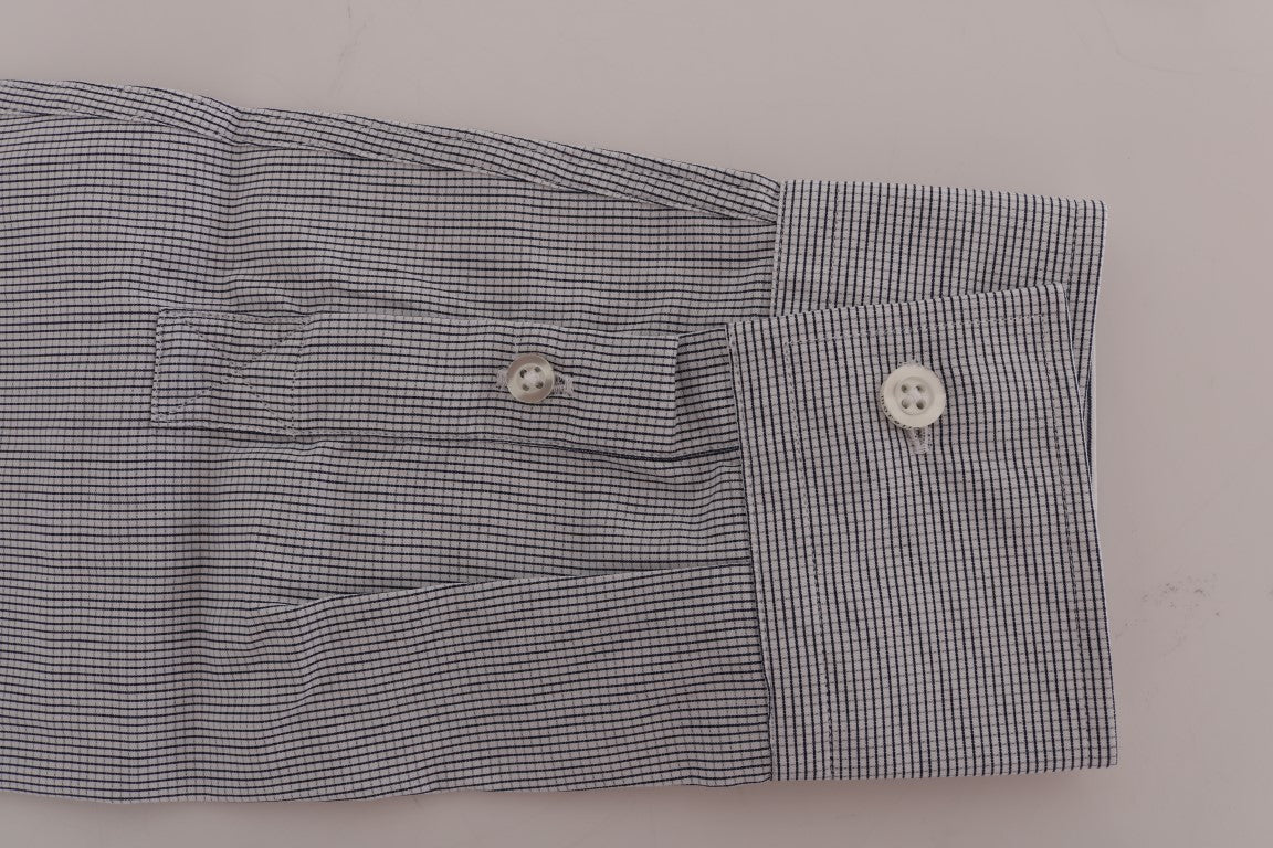 Camisa informal elegante de cuadros azules