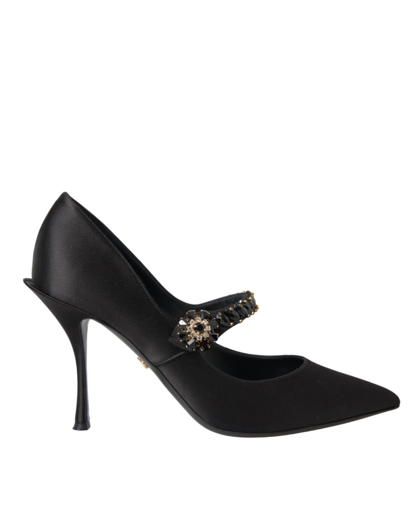 Negro Mary Jane Crystal Tacones Bombas Zapatos
