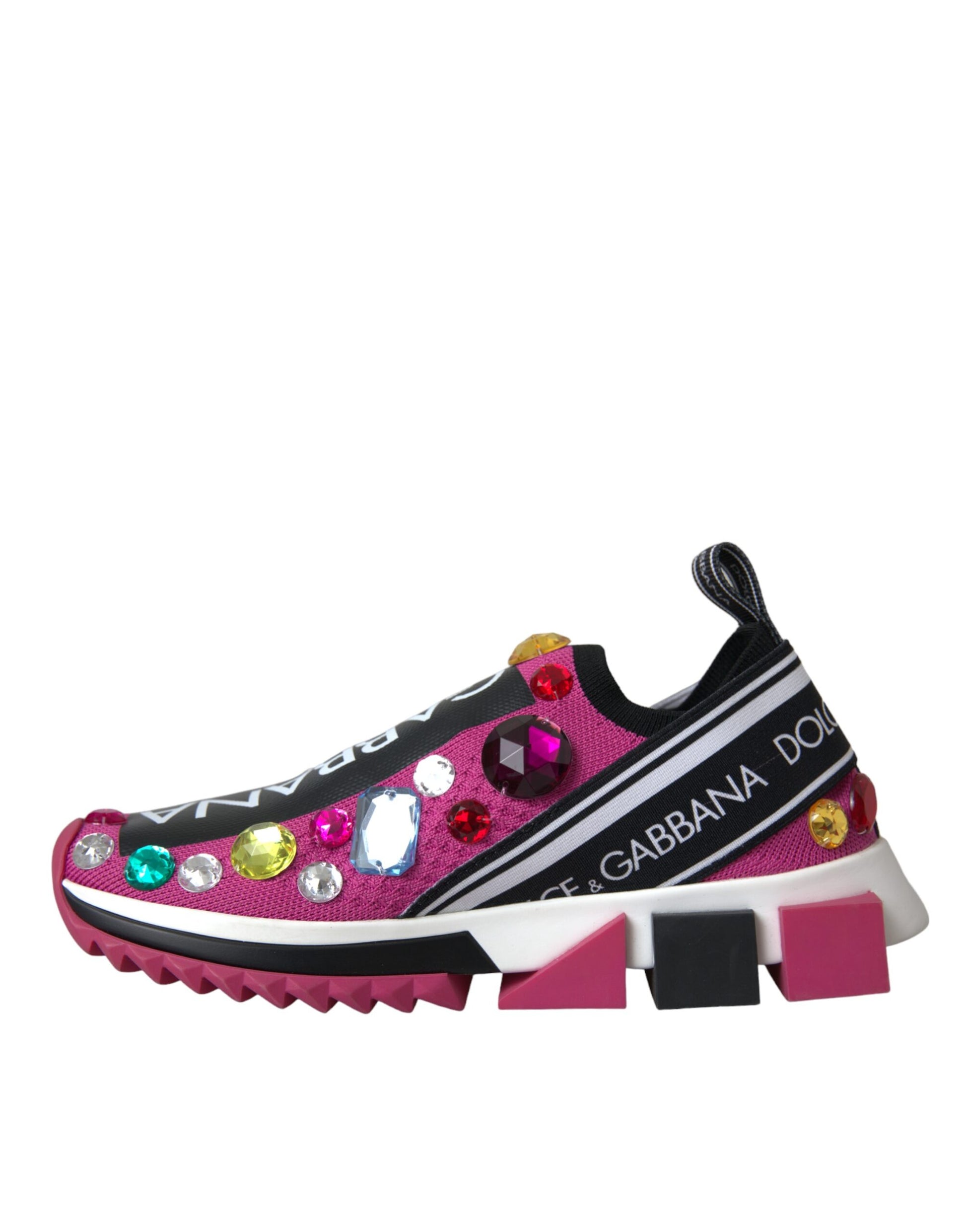 Pink Sorrento Crystals Sneakers Shoes