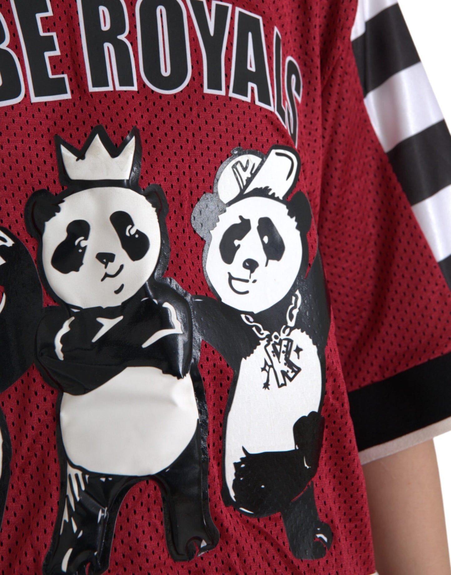 Multicolor Royals Panda Oversized T-shirt