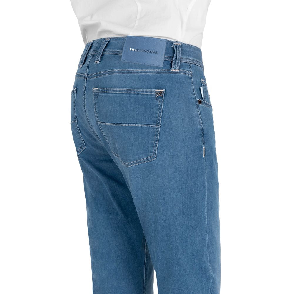 Pantalones y jeans de algodón azul claro