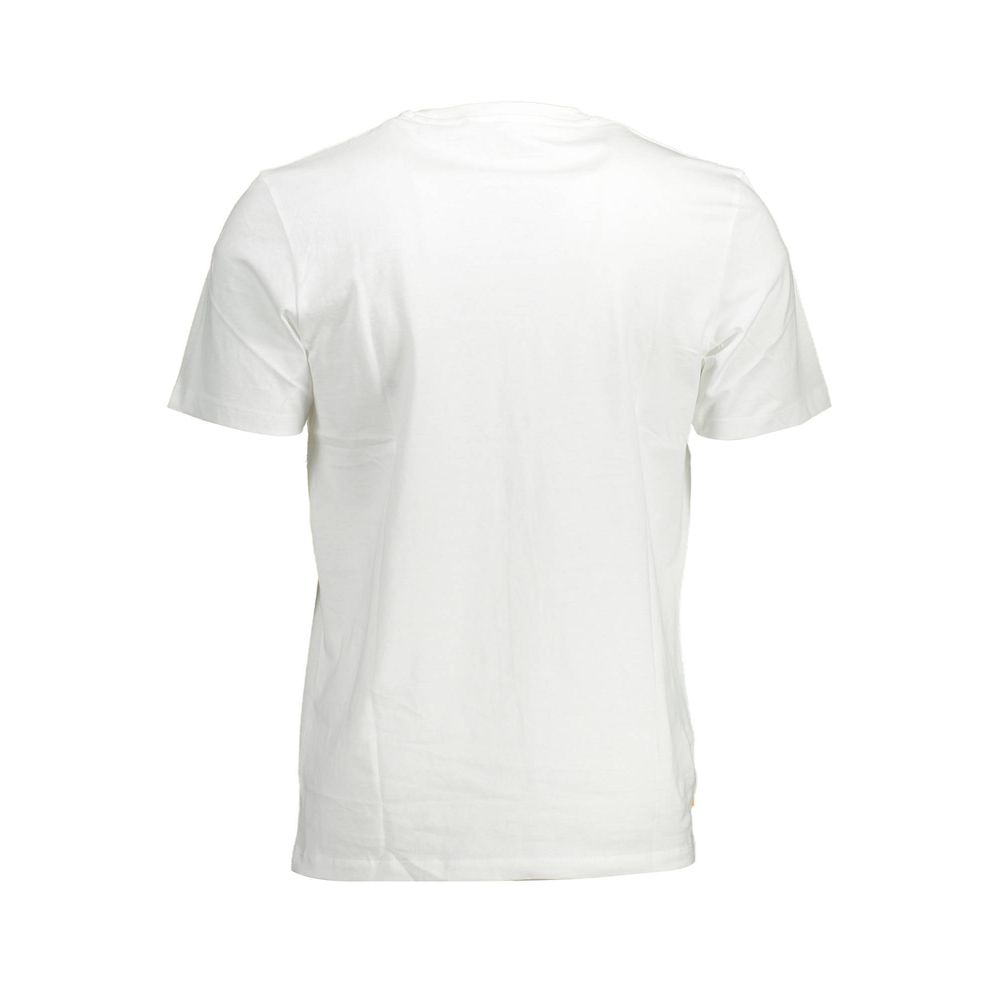 White Cotton Men T-Shirt