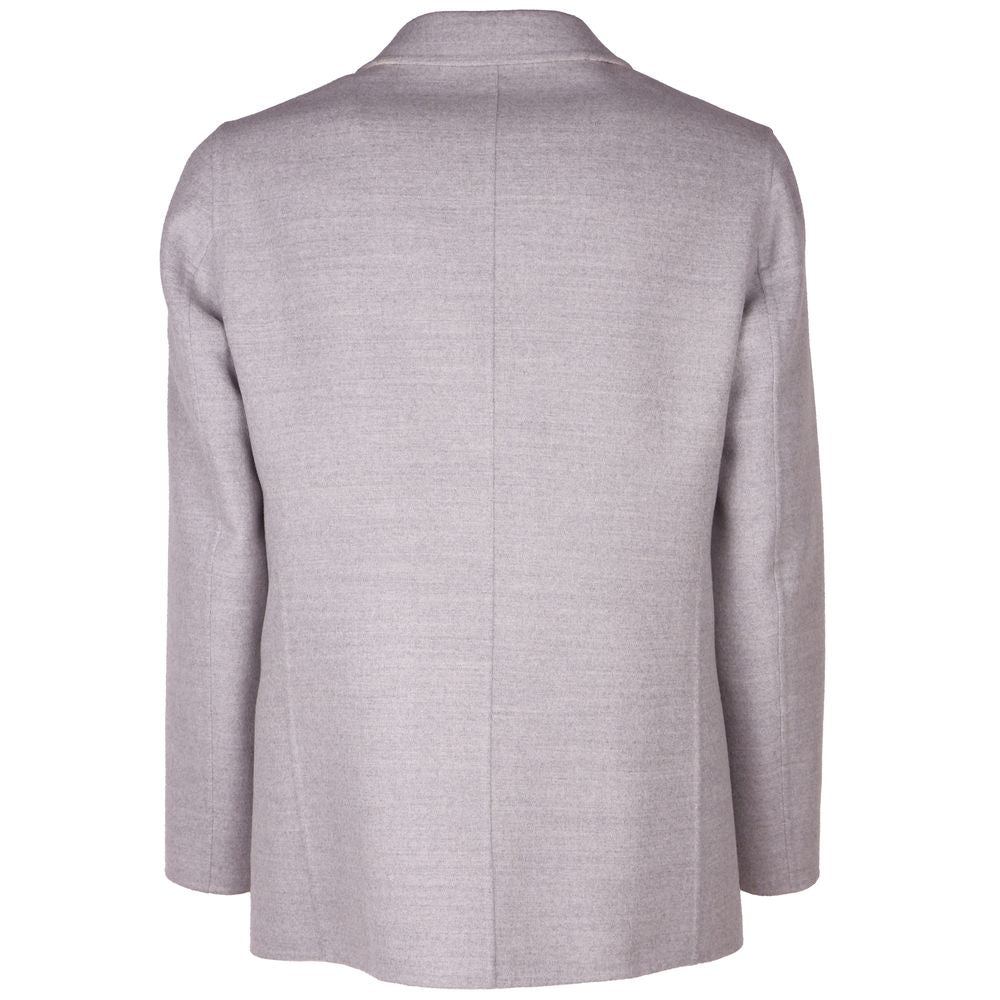 Blazer de lana virgen gris