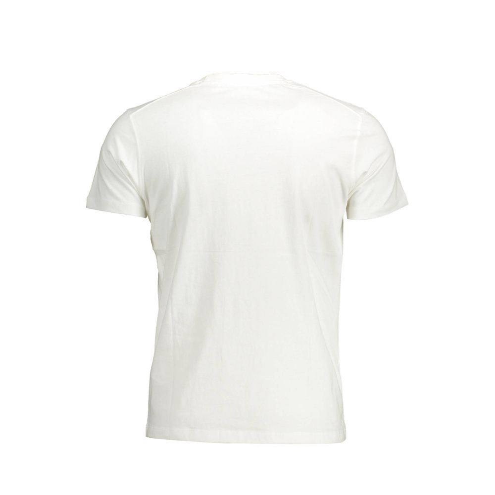 Camiseta blanca de algodón para hombre