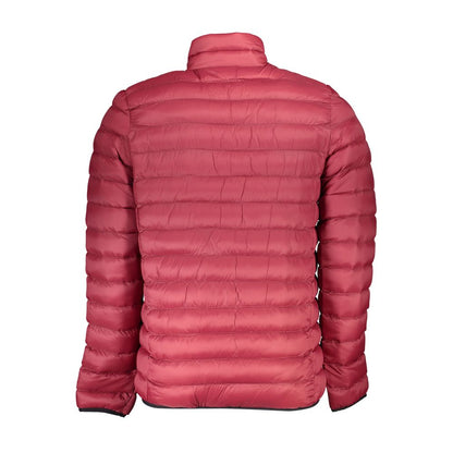 Chaqueta elegante de nailon y poliéster en color rosa para hombre