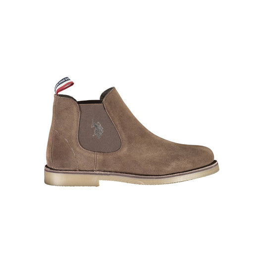 Bota de hombre de piel marrón