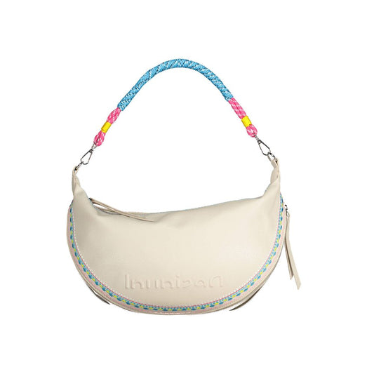 Bolso de mano para mujer de polietileno blanco