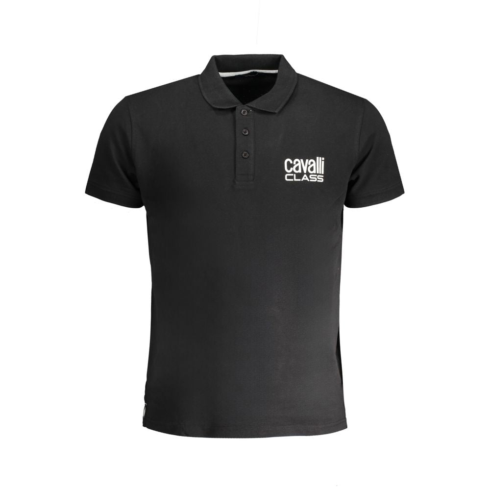 Polo de algodón negro