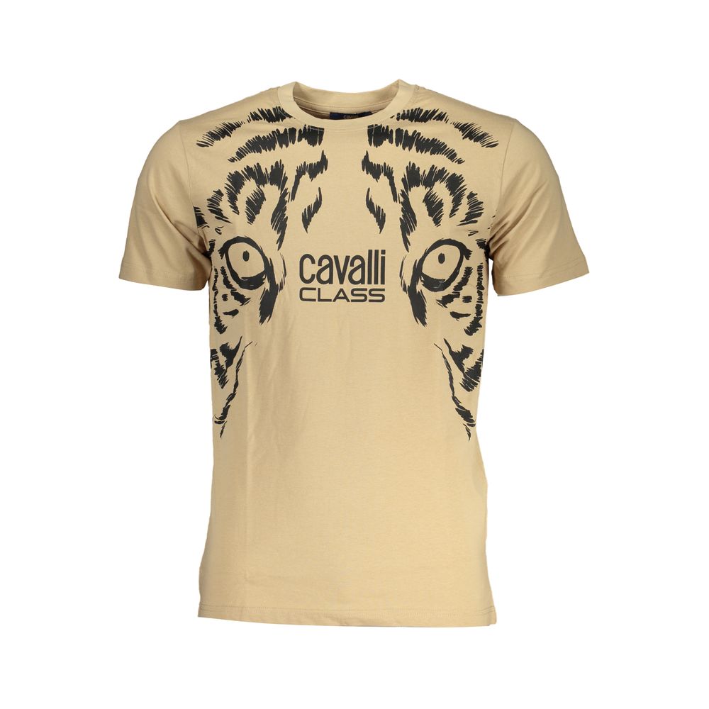 Camiseta de algodón beige