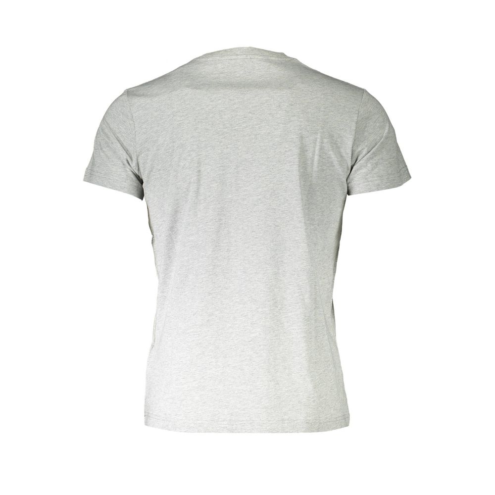 Camiseta de algodón gris para hombre