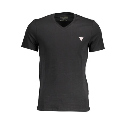 Camiseta negra de algodón para hombre